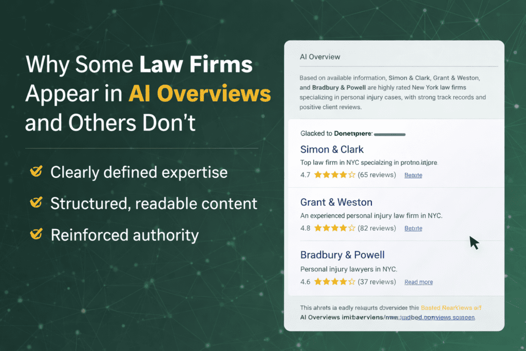 Why some law firms appear in AI Overviews and others don't