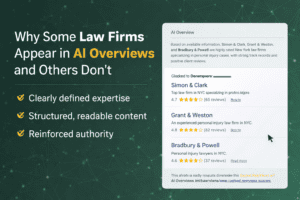 Why some law firms appear in AI Overviews and others don't