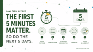 The first 5 minutes to 5 days matter most for intake
