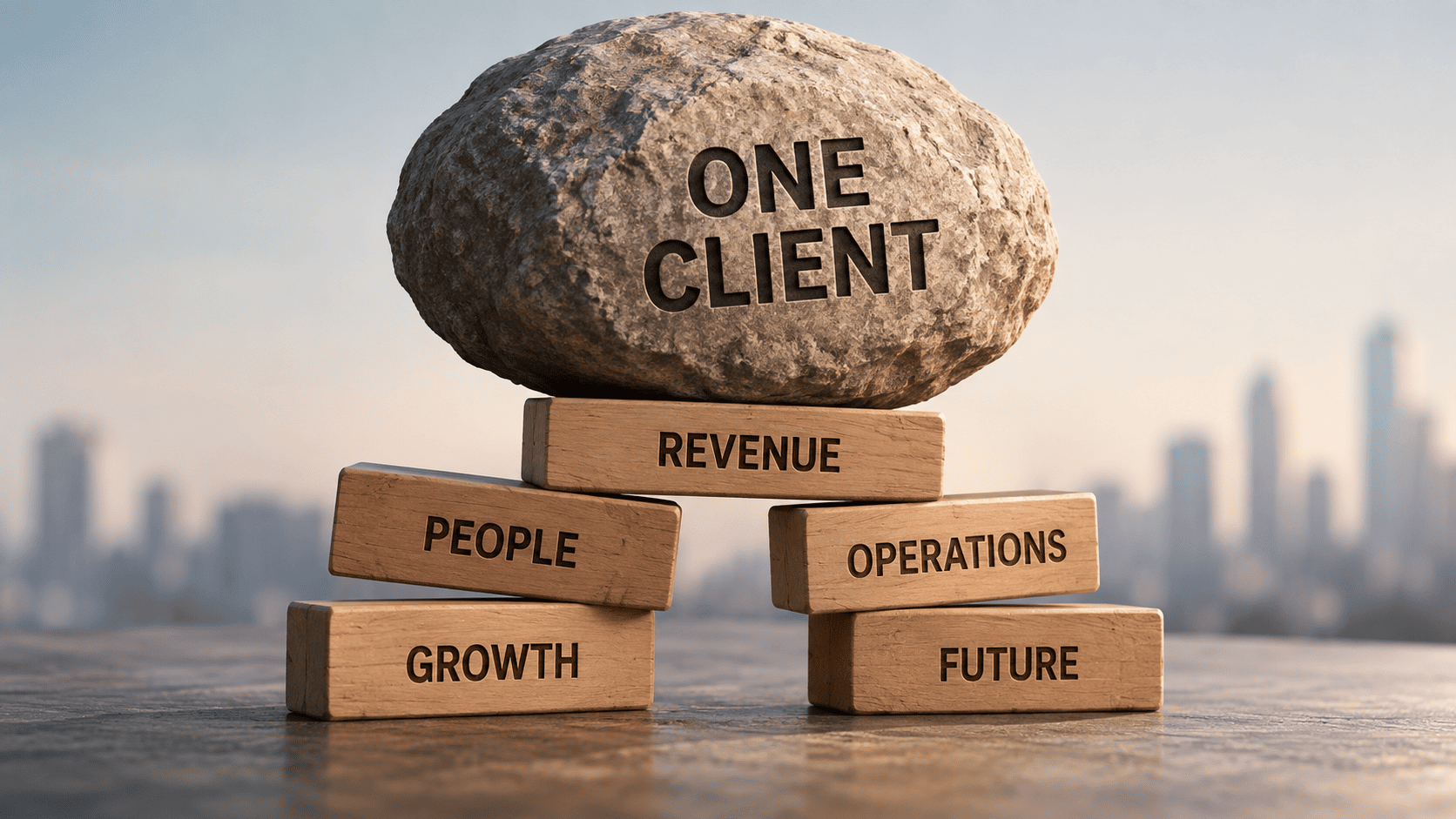 Client concentration risk in professional services firms